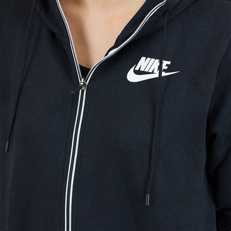 nike full zip hoodie damen schwarz weiß|Nike Hoodies .